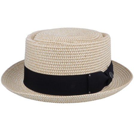 Jaxon & James - Beige porkpie Hat - Hats Toyo Braided Pork Pie Hat @ Hatstore