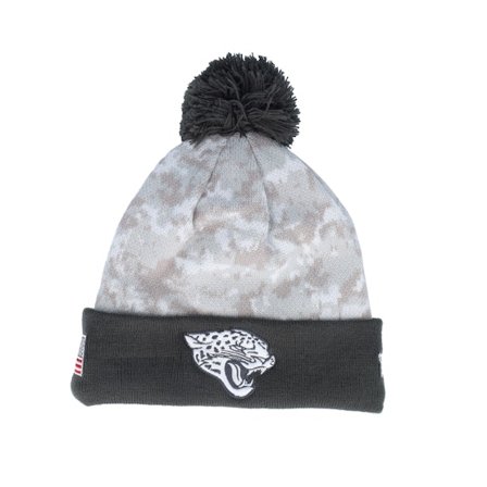 New Era - Camo pom Beanie - Jacksonville Jaguars Nfl24 Salute To Service Camo/Graphite Pom @ Hatstore