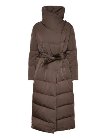Cmmicco-Coat Topattu Pitkä Takki Burgundy Copenhagen Muse