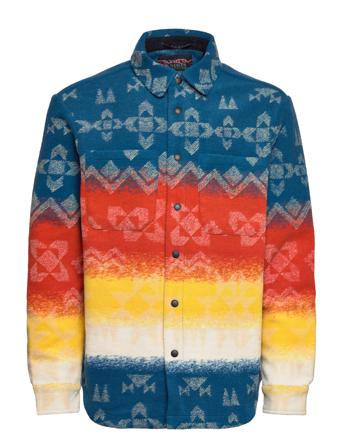 Jacquard Blanket Overshirt Overshirts Monivärinen/Kuvioitu Scotch & Soda