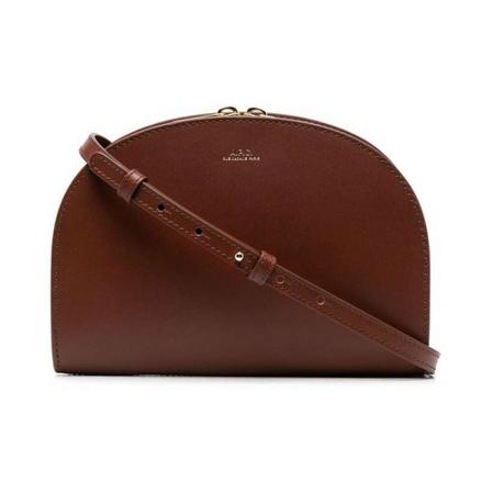 A.p.c., Clutch Demi Lune Bruin, Dames, Maat:ONE Size,Katoen