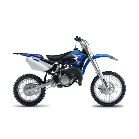 Kit Adesivi Completo Blackbird Dream 4 con Coprisella Blu-Nero-Bianco - Yamaha YZ85 17-14 2002-2014