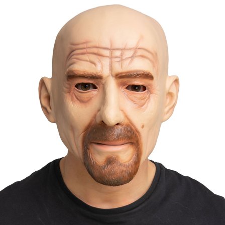 Latexmaske Skallet Mann med Skjegg