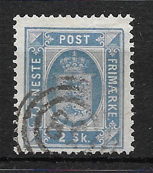 Danmark 1871 - AFA Tjenestemærke 1 - Stemplet