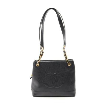 Chanel Vintage Pre-owned Shoulder Väska svart, Dam Vintage Väskor, Dam, Storlek: ONE SIZE