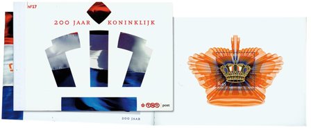 Holland - Kongedømmet 200 år - Postfrisk prestigehæfte