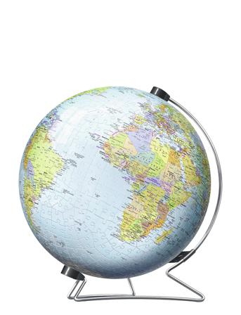 World Globe 540P Pb Toys Puzzles And Games Puzzles 3D Puzzles Multi/mønstret Ravensburger