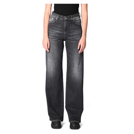 Mauro Grifoni, Wide Jeans Grijs, Dames, Maat:W29