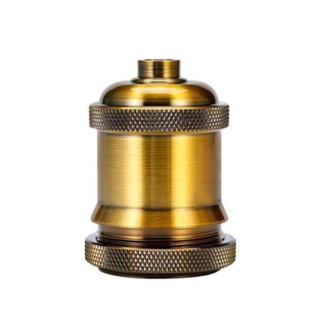 Glødelampesockel Industrilampe Tilbehør Antikk Vintage Retro Edison ES E27 Sokkel