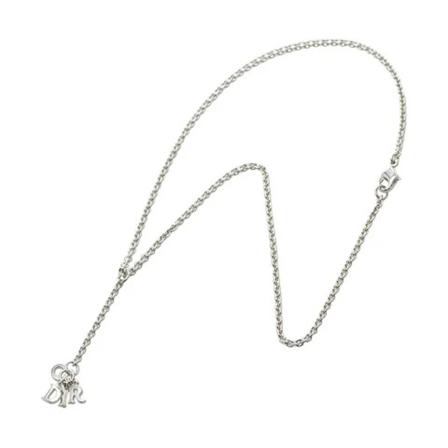 Dior Vintage Pre-owned Metall halsband grå, Dam Vintage Smycken, Dam, Storlek: ONE SIZE