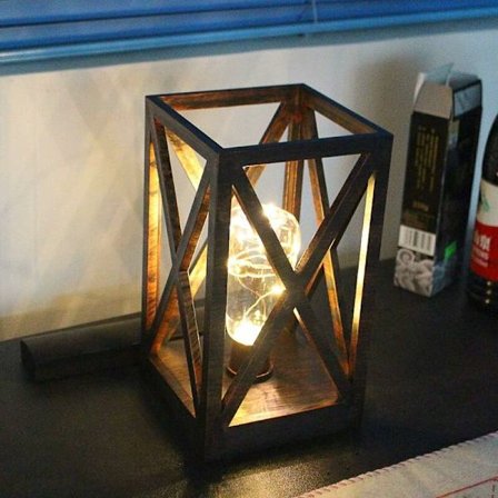 LED Vintage Lykter Rustikk Landlig Stil Bordlampe med Timer Batteridrevet Burlampe for Stue Barnerom Hage Terrasse Dekk Landskap D