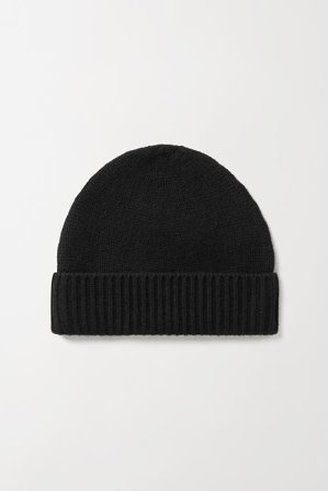 Soft Goat - Chunky Beanie - Cashmere beanie - One Size - Black