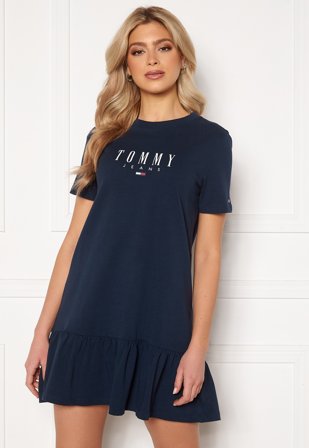 TOMMY JEANS Logo Peplum Dress Klær