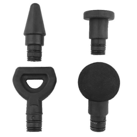 4 stk/sett Muskelavslapping Triggerpunkt Massasjeball Erstatningsmassasje Adapter (svart)