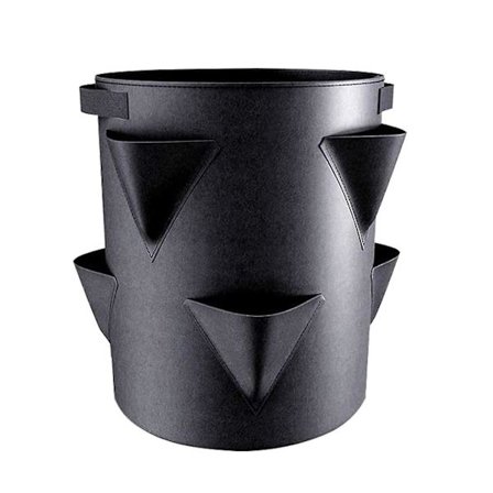 Odlingspåsar, jordgubbspåsar med handtag 5 7 10 gallon kraftiga plantkrukor i non-woven tyg för tomat, morot, lök, frukt, blomma och grönsak