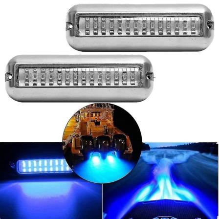 2 kpl 42 ledillä varustettua veneen tyhjennysvaloa, veneen perävaloa, sinistä vedenalaista ponttonivaloa