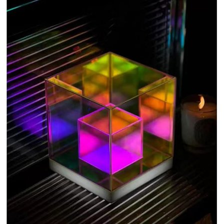 Färgglad bordslampa pyramid campinglampa sovrum stämningsdekoration