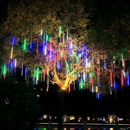 Joulukoristeet 30 cm joulu LED ontto meteori suihku putki koristeellinen