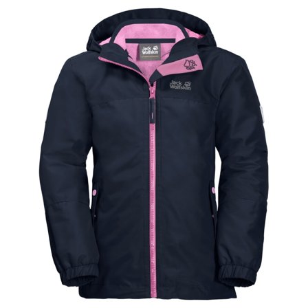 Jack Wolfskin Girls Iceland 3in1 Jacket Children 3-in-1 jackets Blue 116