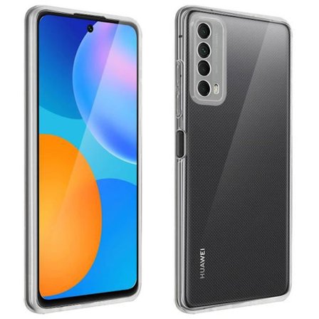 Skyddsskal och film - Huawei - P smart 2021 - Mjuk - 9H härdat glas - Svart