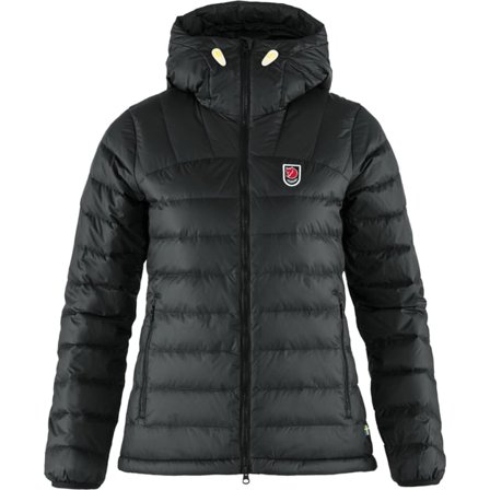 Fjällräven Dam's Expedition Pack Down Hoodie in Black | Size: XS, Dun
