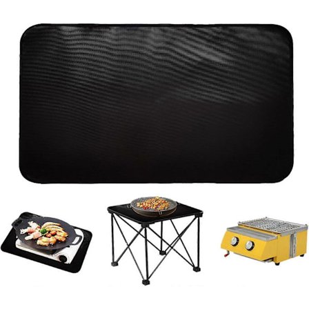 Ildstedsgulvbeskyttelse, Kaffemåtte, 40*60cm Vandtæt Varmebestandig Kaffemåtte til BBQ Kaffemaskine