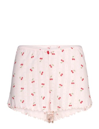Gina Tricot Pointelle Shorts - Pink - L