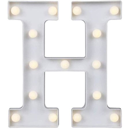 Led-bogstavlys, 26 bogstaver med lys, fødselsdag, bryllup, fest