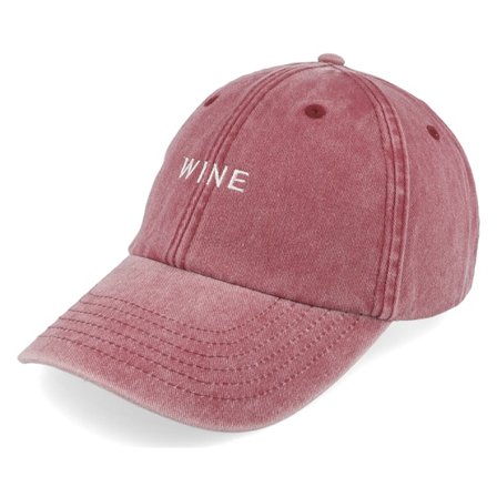 Iconic - Red - unconstructed - Cap - Wine Vintage Washed Red Dad Cap - Hatstore