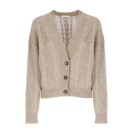 Brunello Cucinelli Truis Camel , Bruin , Dames , Maat: S