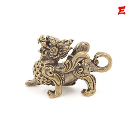 Retro Messing Ancient Beast Flying Pixiu Home Decor Ornaments Fi E