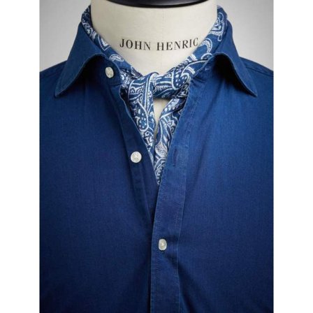 John Henric Bandana Paisley Accessoarer Herr Blå