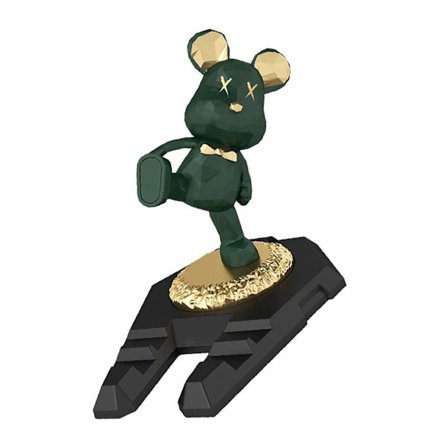 Söt Björn -puhelinpidike, innovatiivinen, monitoiminen, kannettava Kung Fu -karhu, pöytäteline matkapuhelimelle ja tabletille, vihertävänsininen