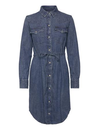 Western Shirt Dress Blue Lee Jeans