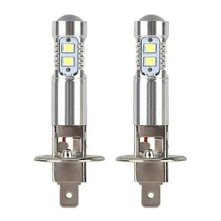 2 H1 LED-ajovalopolttimon muunnossarjaa, kaukovalo, lähivalo, sumuvalo, 100 W, 6000 K