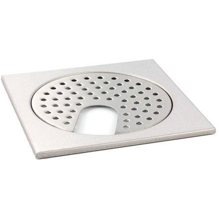 TEBO Details 002326 Gulvslukrist børstet med uttak, Innendørsavløp