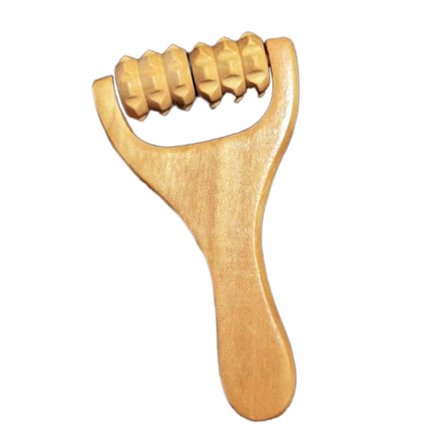 Rentouttava puinen rullahieroja kannettava hierontalaite kädessä pidettävä koko vartalon hierontatyökalu kotikäyttöön