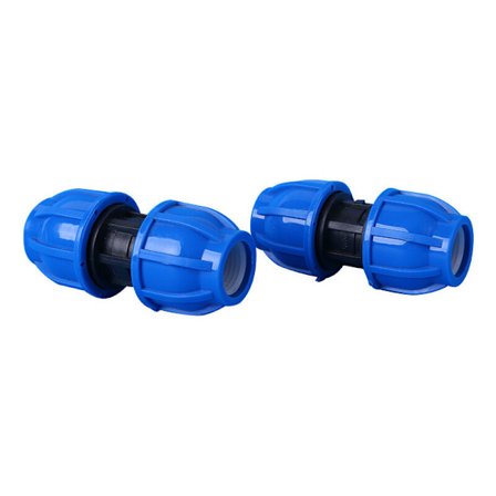 2 kpl PE-muovista suora liitin 32 mm - 32 mm vesiputkiadapteri suora liitos vesiputken liitos putkiliittimet