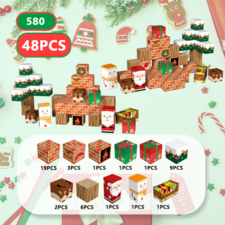 580-Julehus, Mit Magnetiske Verden Magnetiske Byggeklodser Sæt