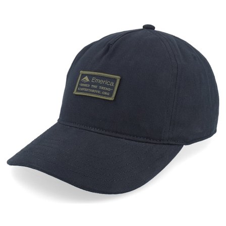 Emerica - Svart unconstructed Caps - 6 Feet Above Black Dad Cap @ Hatstore