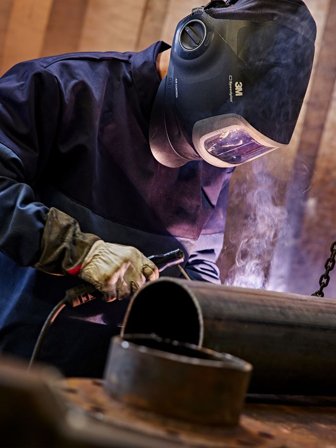 Fristads Unisex Flamskyddad svetsrock 3587 FLAM, Marinblå