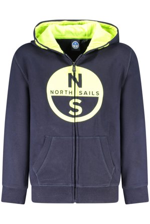 North Sails Felpa Con Zip Bambino Blu