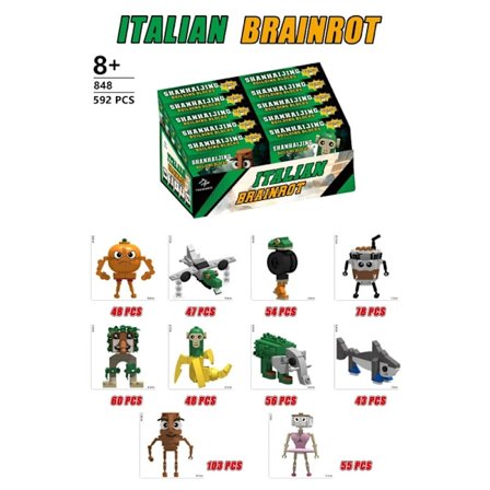 Brainrot Byggset - Samling av Byggfigurer