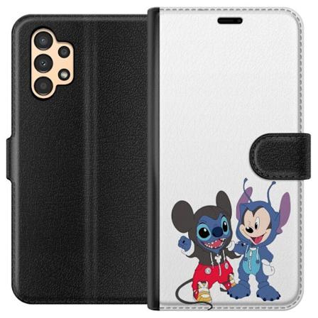 Samsung Galaxy A13 Tegnebogsetui Stitch Mickey Mouse