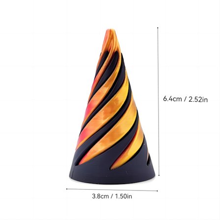 Decompression Legetøj Push-Push 3D Print Decompression Artefakt Spiral 3D Pædagogisk Legetøj