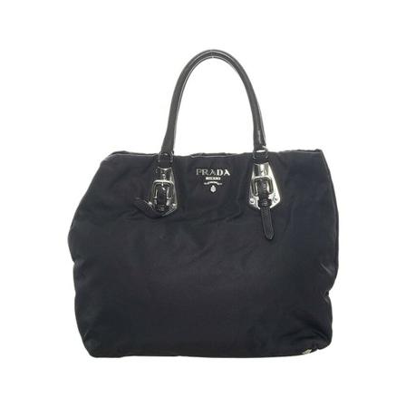 Prada Vintage, Pre-owned Tote Bags Zwart, Dames, Maat:ONE Size,nylon