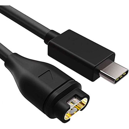 Typ C till Garmin Watch Laddningskabel, kompatibel med Garmin Fenix ​​6 6s 6x Pro, fenix 5 5s 5x Plus, USB C Data Sync Laddningskabel för Forerunner 