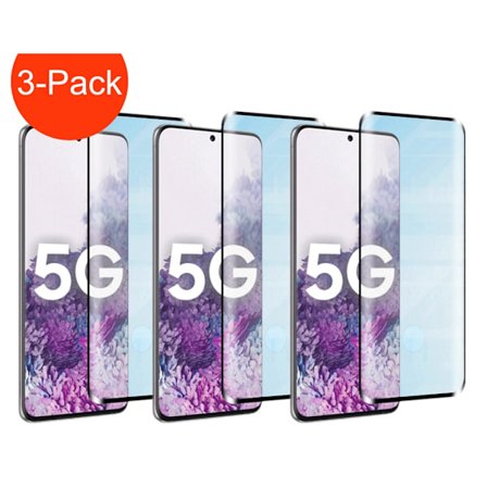 3-Pack - Samsung Galaxy Note 20 Ultra Heltäckande Härdat Glas Skärmskydd