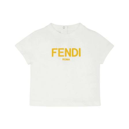 Fendi, T-Shirts Biały, Kobieta, Rozmiar: 68 CM