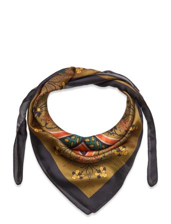 Suvium Scarf Sateen Accessories Scarves Lightweight Scarves Brun UnmadeCopenhagen*Betinget Tilbud